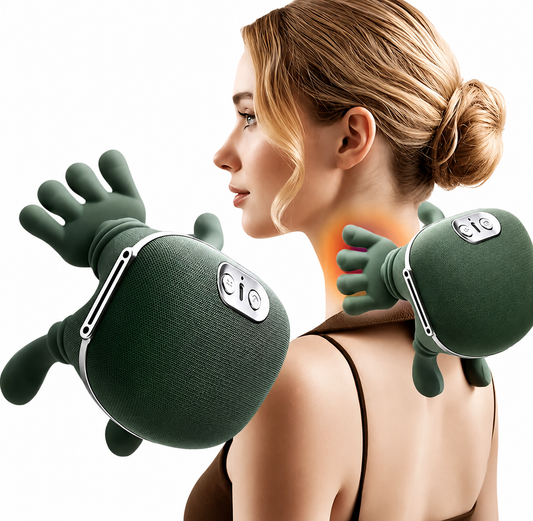 Hand Shaped Heated Neck & Shoulder Massager Therapy