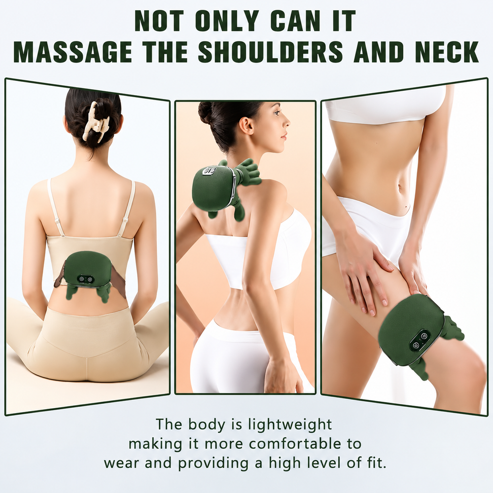 Hand Shaped Heated Neck & Shoulder Massager Therapy