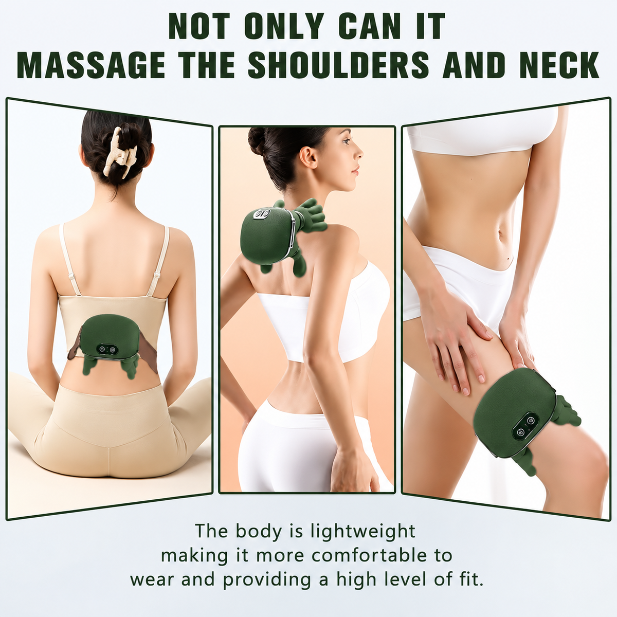 Hand Shaped Heated Neck & Shoulder Massager Therapy